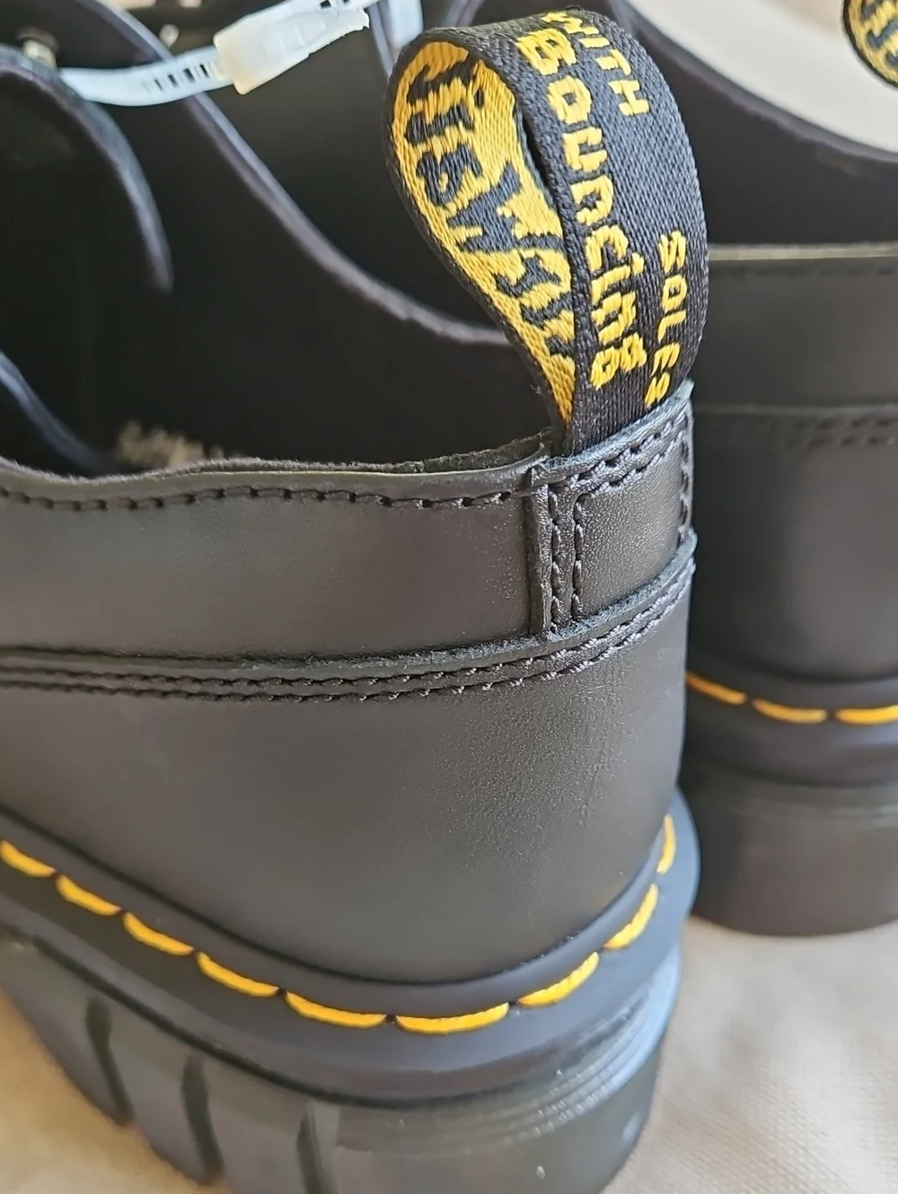 Dr Martens Audrick Platform Oxford Shoes In Black, Woman's 10